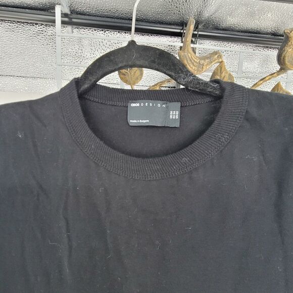 Asos design padded shoulder long sleeve maxi dress in black - Picture 3 of 5